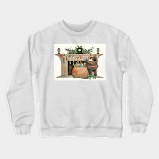 Vintage Christmas Scene Crewneck Sweatshirt